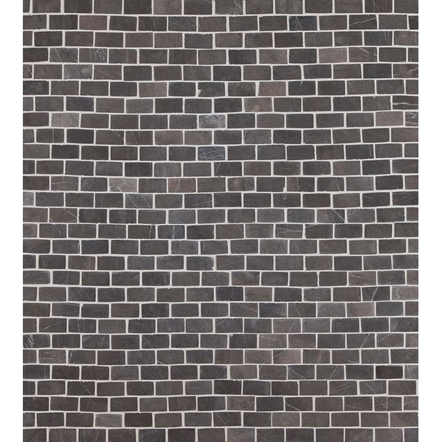 Mosaiikkilaatta Qualitystone Brick Mini Grey 20x40 mm