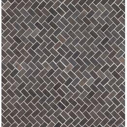 Mosaiikkilaatta Qualitystone Herringbone Grey Mini, 20x40mm
