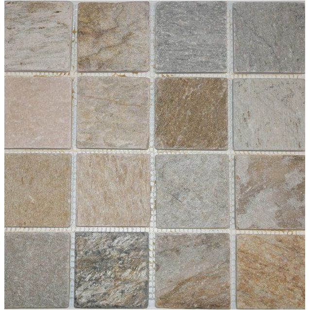 Luonnonkivimosaiikki Tuohi, vaalea, 30x30cm