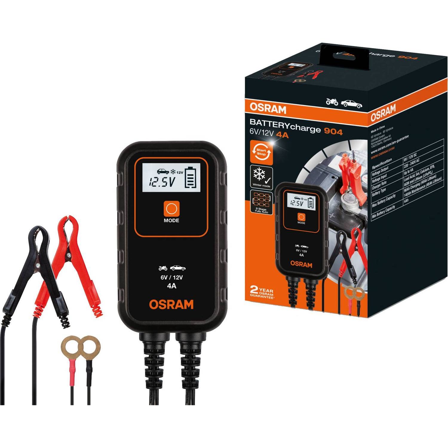 Akkulaturi Osram BatteryCharge 904