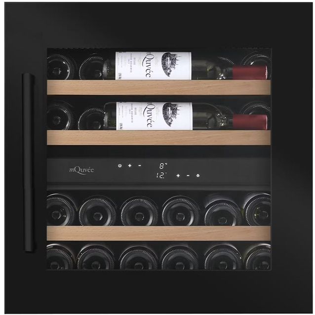 Viinikaappi mQuvée WineKeeper 25D Anthracite Black - WKD25AB, integroitava, musta