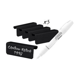 Viinikaapin hyllyetiketit mQuvée WineExpert & WineStore 600-1200 -viinikaappeihin, 5 kpl + kynä