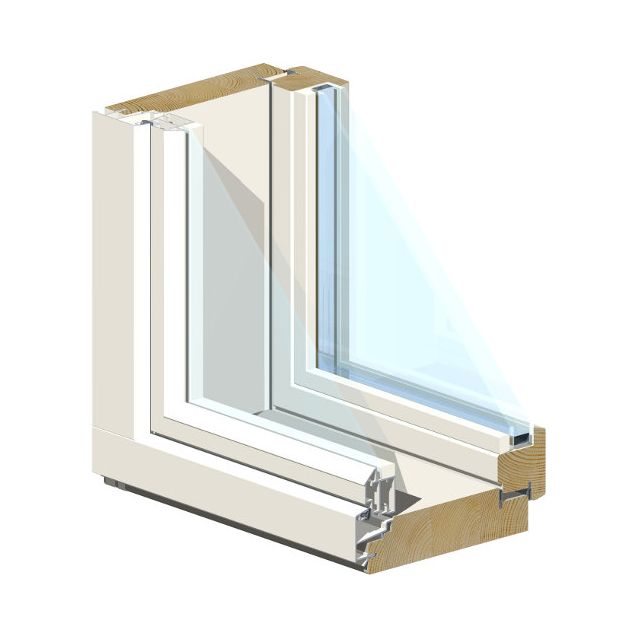 Puualumiini-ikkuna MSEAL MA 9x 4