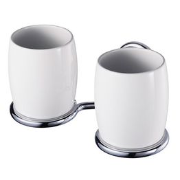 Mukiteline Allure posliini/kromi 2 mukille