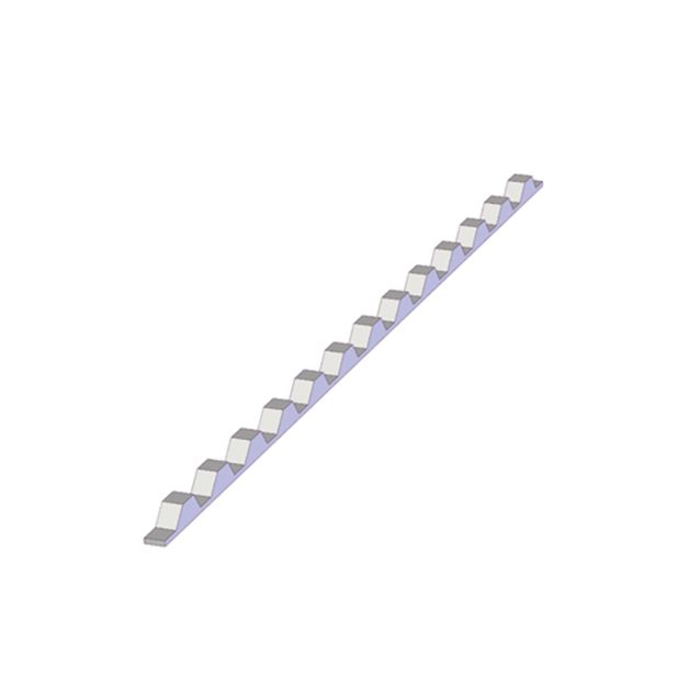 Muototiiviste Keraplast Trapetsi PE prof. 76/18 mm 990 mm valkoinen