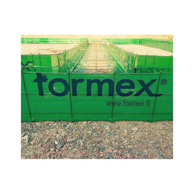 Anturamuotti Formex jatkuva maanvarainen seinäantura 250x1000x5000mm teräkset 3xT8