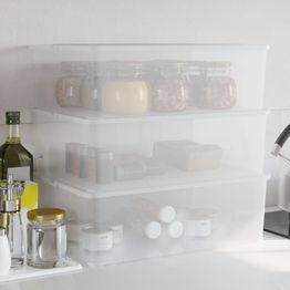 Muoviset säilytyslaatikot 3 kpl 25 l pinottava