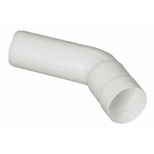 Mutka Puzer 45° Ø 42 mm valkoinen