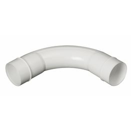 Mutka Puzer loiva 90° Ø 42 mm valkoinen