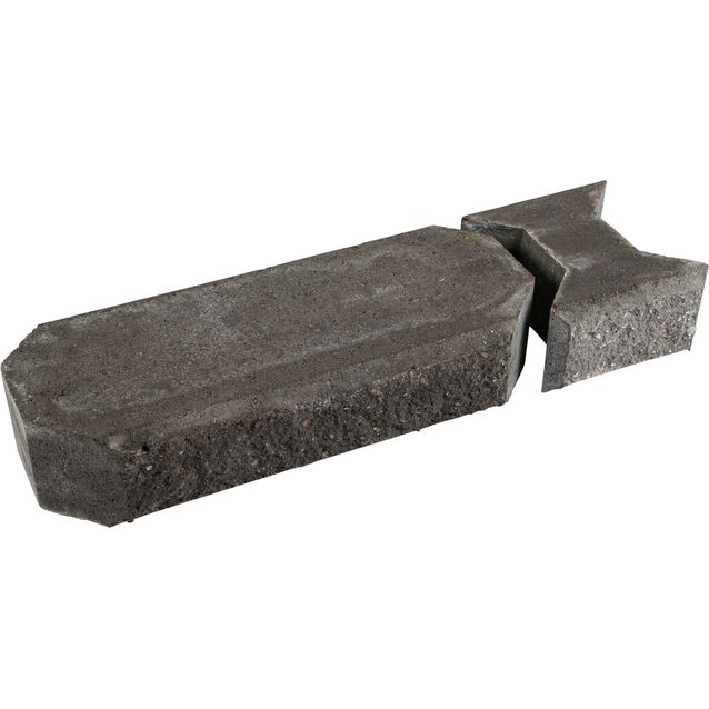 Muurikivi Beto-vallimuuri kansipari 560x200x100 mm musta