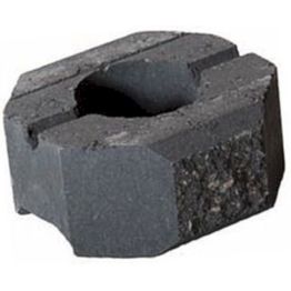 Muurikivi Beto-vallimuuri päätykivi 200x200x100 mm musta