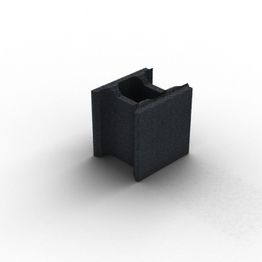 Muurikivi HB-Betoni 280x280x250mm sileä Carbon Black