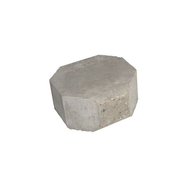 Muurikivi Rudus Aitakivi kansipääty 200x200x100 mm sileä harmaa