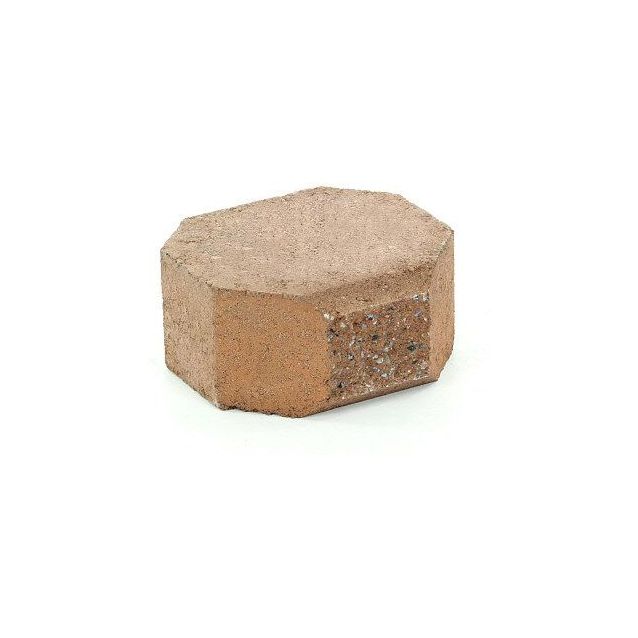 Muurikivi Rudus Aitakivi kansipääty 200x200x100 mm sileä hiekanruskea