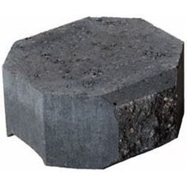 Muurikivi Rudus Aitakivi kansipääty 200x200x100 mm sileä musta