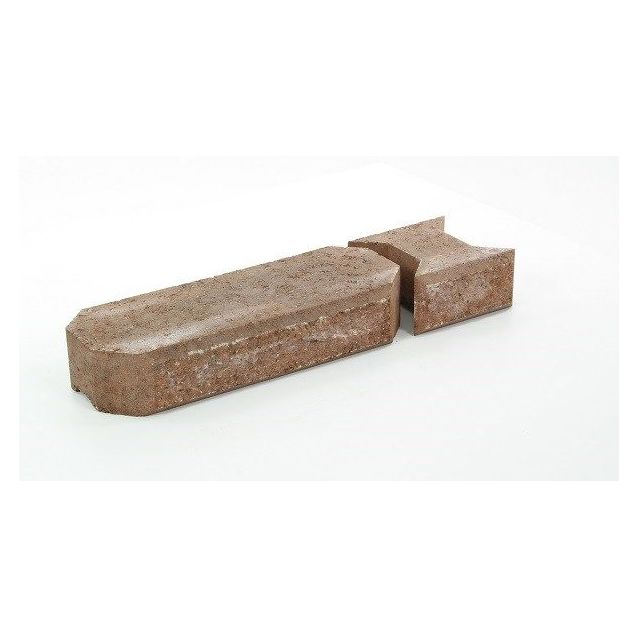 Muurikivi Rudus Aitakivi kansipari 560x200x100 mm sileä hiekanruskea
