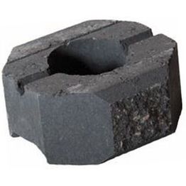 Muurikivi Rudus Aitakivi päätykivi 200x200x100 mm sileä musta