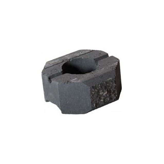 Muurikivi Rudus Aitakivi päätykivi 200x200x100 mm sileä musta