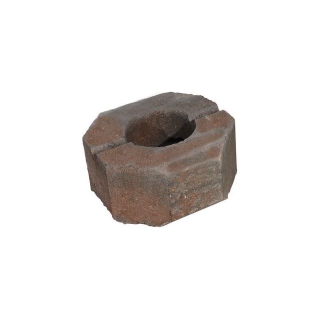 Muurikivi Rudus Aitakivi päätykivi 200x200x100 mm sileä punamusta