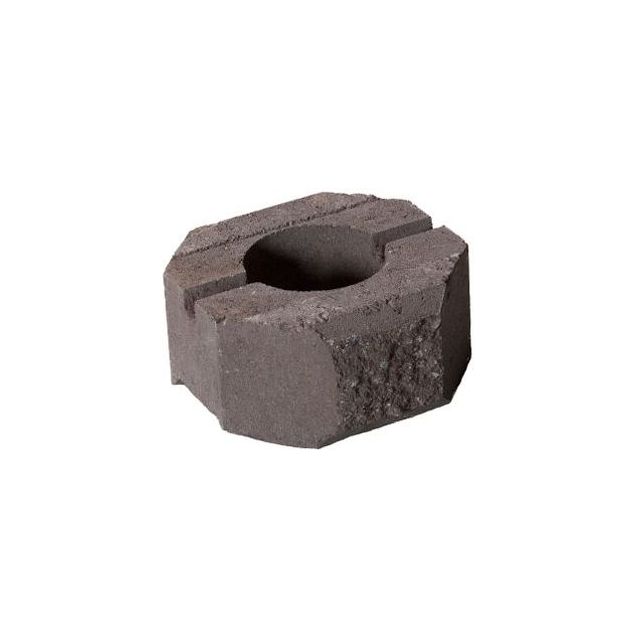 Muurikivi Rudus Aitakivi päätykivi 200x200x100 mm sileä ruskea