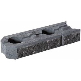 Muurikivi Rudus Aitakivi peruspari 560x200x100 mm sileä musta