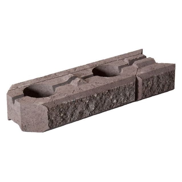 Muurikivi Rudus Aitakivi peruspari 560x200x100 mm sileä ruskea