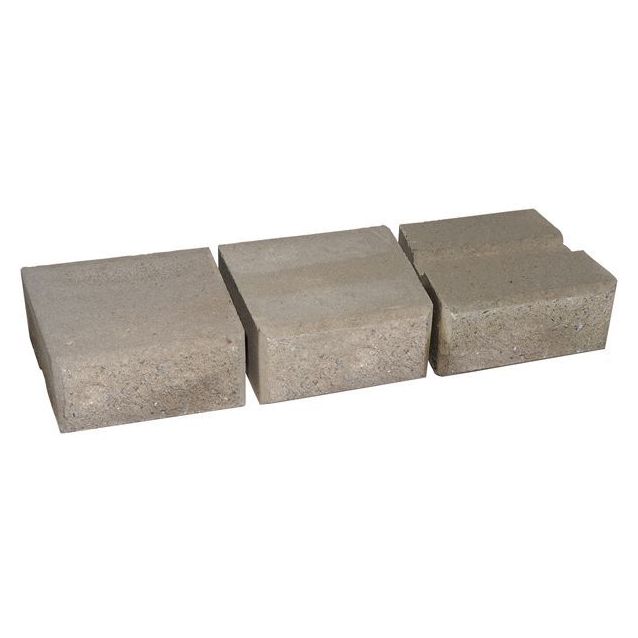 Muurikivi Rudus Muurikko kaarrekivet 235x235x100 mm sileä harmaa