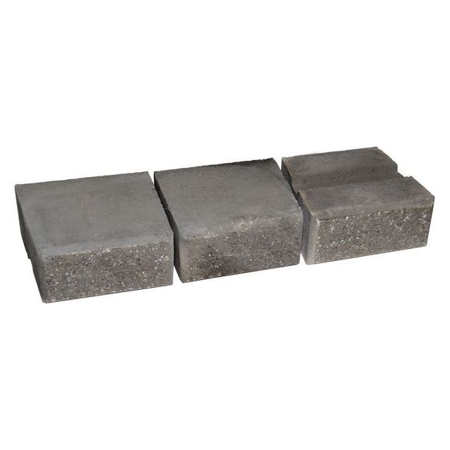 Muurikivi Rudus Muurikko kaarrekivet 235x235x100 mm sileä musta