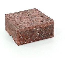 Muurikivi Rudus Muurikko kansikivi 235x235x100 mm sileä punamusta