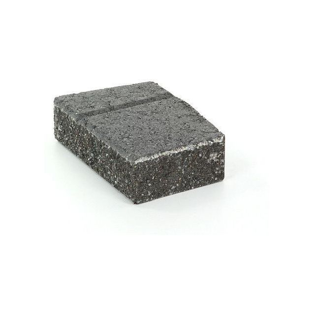 Muurikivi Rudus Muurikko kulmakivi 352x235x100 mm sileä musta