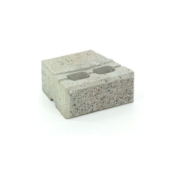 Muurikivi Rudus Muurikko peruskivi 235x235x100 mm sileä harmaa