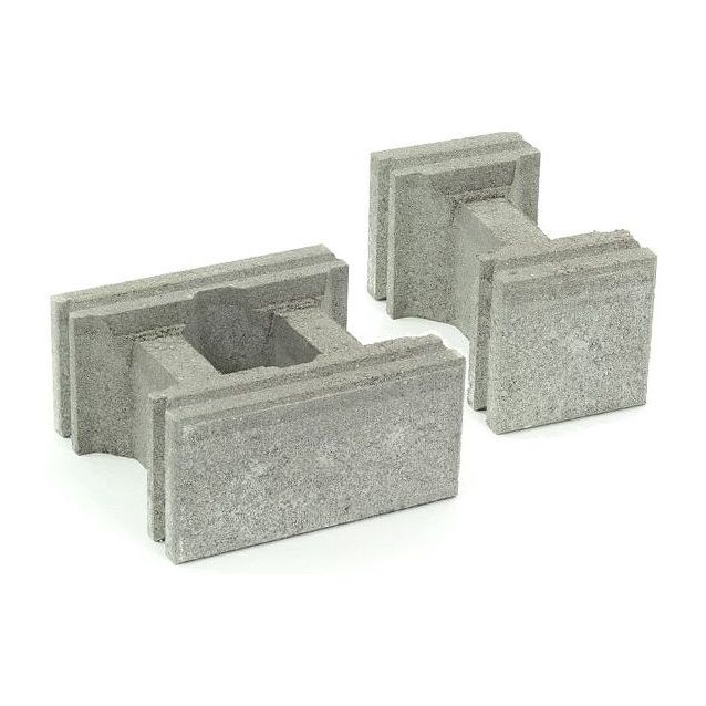 Muurikivi Rudus Paasikko peruskivet h=140 280x140 mm sileä harmaa