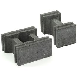 Muurikivi Rudus Paasikko peruskivet 280x140 mm sileä musta