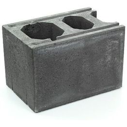 Muurikivi Rudus Paasikkomuurin kulma/pääty 420x280x280 mm sileä musta