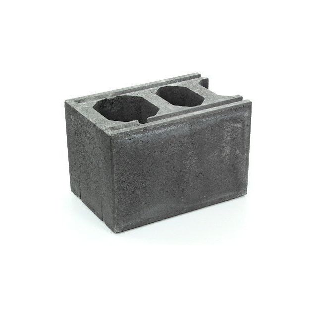 Muurikivi Rudus Paasikkomuurin kulma/pääty 420x280x280 mm sileä musta