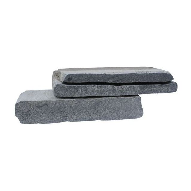 Muurikivi Rudus Rustikko 400x180x77 mm profiloitu mustaharmaa