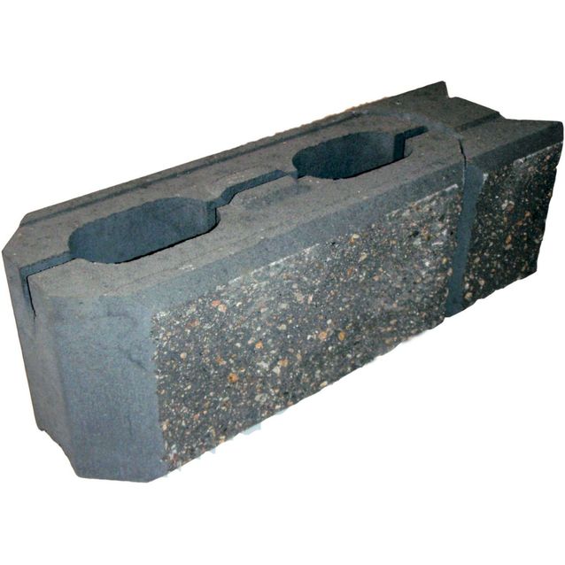 Muurikivi Rudus tupla mustaharmaa