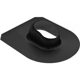 MX-läpivienti huopakatolle Meltex, musta