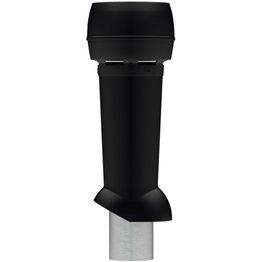 MX-poistoputki 160 Meltex, musta