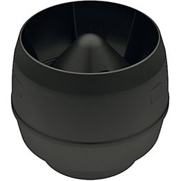 MX-tuuletusputken hattu Meltex, musta