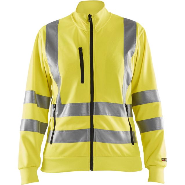 Naisten college Blåkläder Highvis 3308, vetoketjulla, huomio keltainen