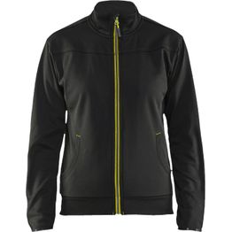 Naisten pusero Blåkläder 3394 vetoketjulla musta/huomiokeltainen