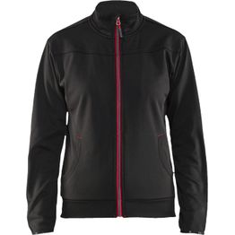 Naisten pusero Blåkläder 3394 vetoketjulla musta/punainen