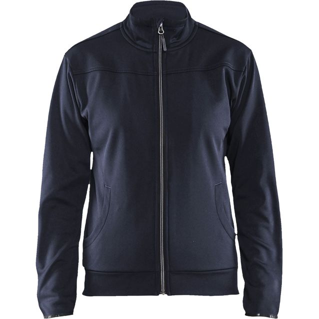 Naisten pusero Blåkläder 3394, vetoketjulla, tumma mariininsininen/musta