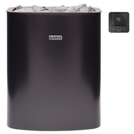 Sähkökiuas Narvi NC Electric Flow, erillinen ohjaus, eri vaihtoehtoja