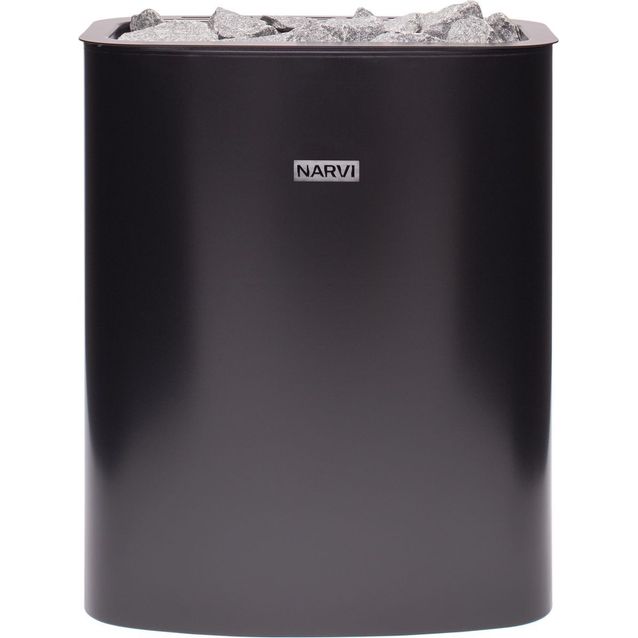 Sähkökiuas Narvi NC Electric, 9kW, 9-15 m3, erillinen ohjaus, musta