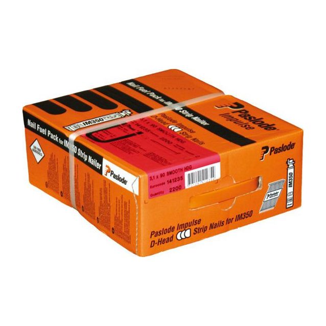 Naulakaasupakkaus Paslode IM350 63X2,8 kirkas kampa 3300 kpl/pkt