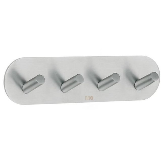 Nelikoukku Smedbo B 1094 tarrakiinnitteinen harjattu