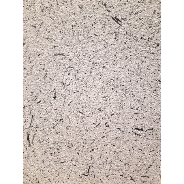 Nestemäinen kangastapetti Suomen Betonileimasin, TYP18-1, hopea/musta