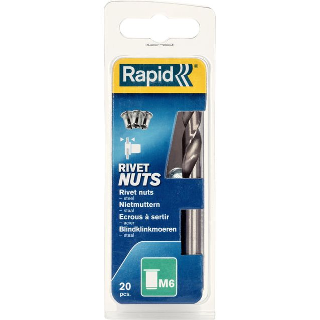 Niittimutteri Rapid M6 20 kpl